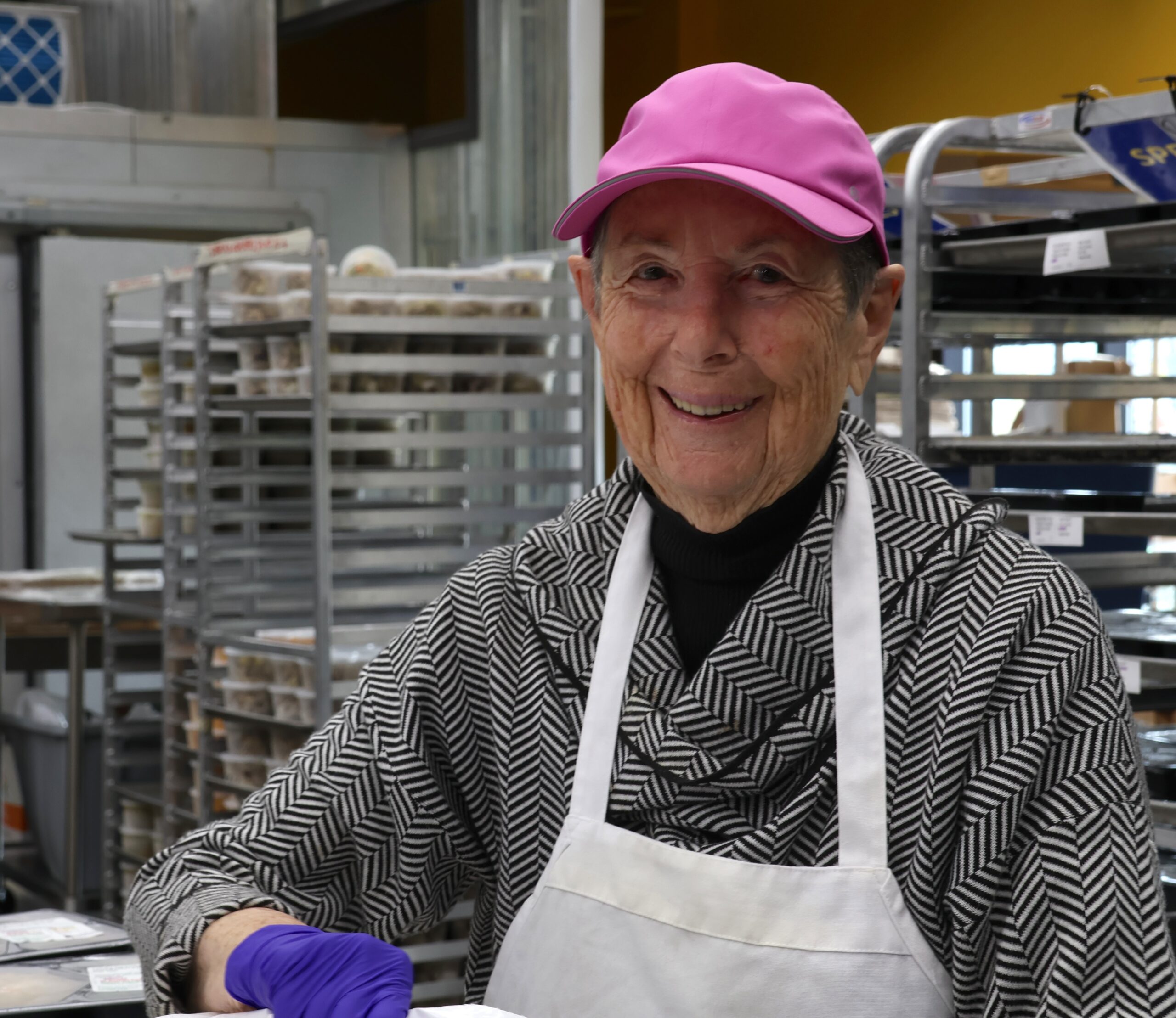 Rita Bloom volunteers at age 96